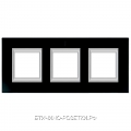 BT Axolute Черное стекло Рамка 2+2+2 мод прямоугольная