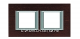 BT Axolute Венге Рамка 2+2 мод прямоугольная (надпись горизонтально)