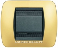Bticino LV Атласное золото Рамка на 2 модуля (L480