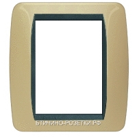 Bticino LV Скутер Жёлтый Рамка на 3+3 модуля (L482