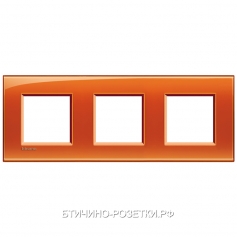 BT LL Оранжевый Рамка прямоугольная, 2+2+2 мод