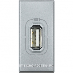 BT Axolute Алюминий Розетка USB 1 мод