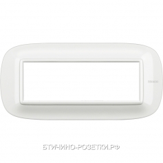 Bticino Axolute White Рамка 6 мод эллипс (HB4806HD
