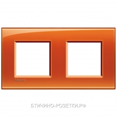 BT LL Оранжевый Рамка прямоугольная, 2+2 мод